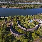 Azambezi river lodge ariel view